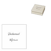 Bride tribe monogram bridal shower simple golden p gummistempel (Stempel)