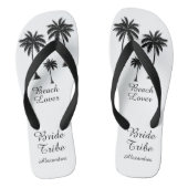 Bride Tribe Palm Tree Beach Lover Badesandalen (Fußbett)