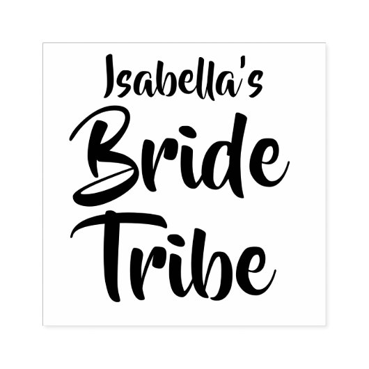 Bride Tribe Personalisiert Gummistempel (Prägung)