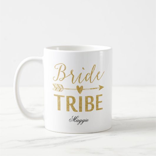 Bride Tribe Personalisiert Kaffeetasse (Links)
