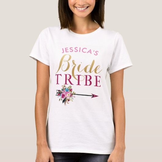 Bride Tribe Personalisiertes Party Bridesmaids Top (Vorderseite)