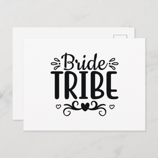 Bride tribe postkarte (Vorne/Hinten)