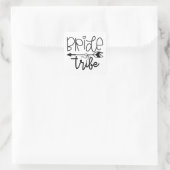 Bride Tribe Quadratischer Aufkleber (Tasche)