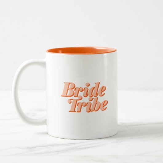 Bride Tribe Retro 70er Wedding Bridal Tasse (Links)