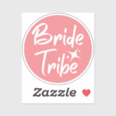 Bride Tribe Rose Bachelorette Aufkleber (Blatt)