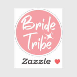 Bride Tribe Rose Bachelorette Aufkleber