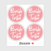 Bride Tribe Rose Bachelorette Sticker (Blatt)