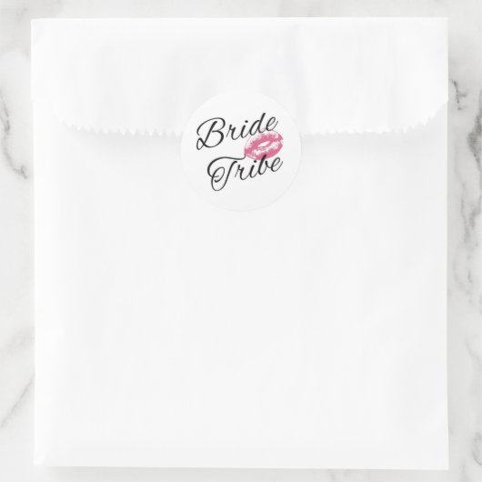Bride Tribe Runder Aufkleber (Tasche)