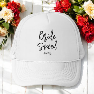 Bride Tribe Schwarz-weiß Bridesmaid Truckerkappe