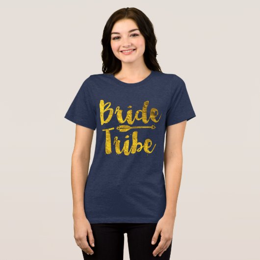 Bride Tribe Tri-Blend Shirt (Vorderseite voll)