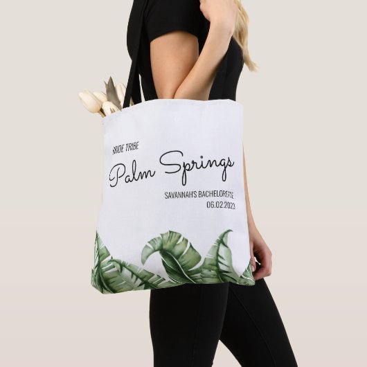 Bride Tribe Tropical Palm Springs Bachelorette Tasche (Von Nahem)