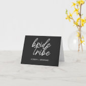 Bride Tribe | Vorschlag für ein modernes Brautpart Karte (Gelbe Blume)