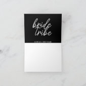 Bride Tribe | Vorschlag für ein modernes Brautpart Karte (Innenseite)