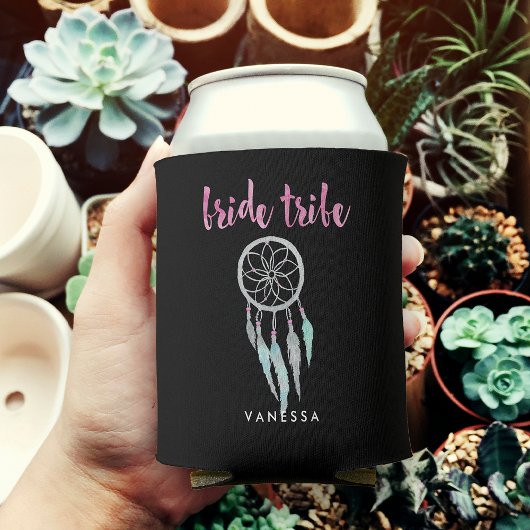 Bride Tribe Watercolor Dreamcatcher Bridesmaid Dosenkühler