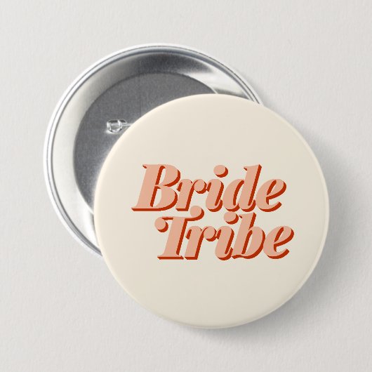 Bride Tribe Wedding Brautparty Button (Vorne & Hinten)