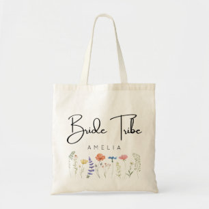 Bride Tribe Wildblume Bridesmaid Name Tragetasche