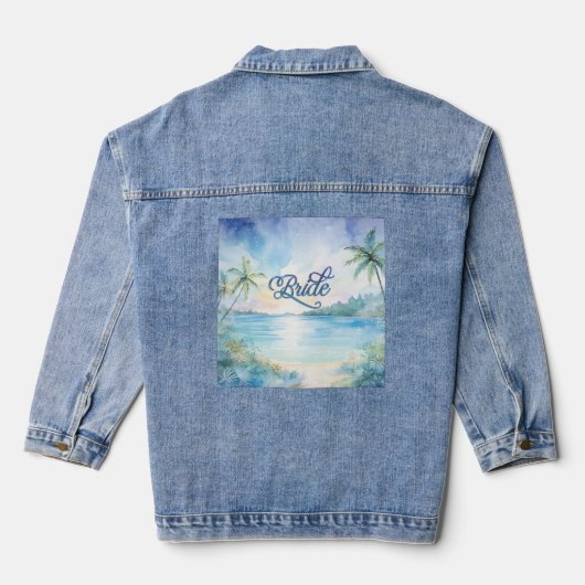 Bride Tropical Bliss Denim Jacket Jeansjacke (Rückseite)