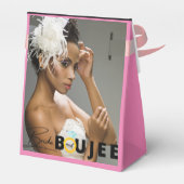 Bride und Boujee Bachelorette/Brautparty Foto Geschenkschachtel (Rückseite)