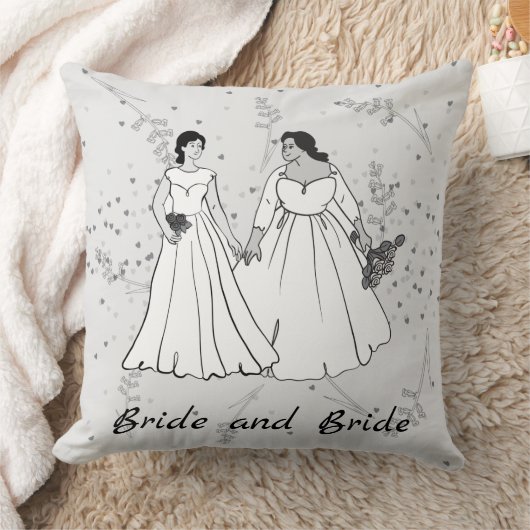 BRIDE UND BRIDE-THROW-PILLOW KISSEN (Decke)