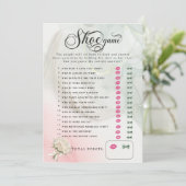 Bride Veil Polterabend Shoe Game Einladung (Stehend Vorderseite)