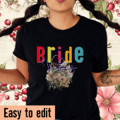 Bride vibes-Hen Party-Wedding tee-Retro-Bearbeitba T-Shirt