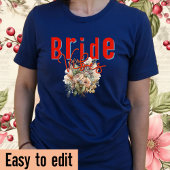 Bride vibes-Hen Party-Wedding tee-Retro-Bearbeitba T-Shirt