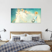 Bride Vintag Angel Wedding Canvas Print Leinwanddruck (Insitu (Schlafzimmer))