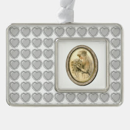 Bride Vintage Hochzeitsdekoration Rahmen-Ornament Silber