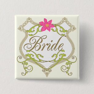 Bride Wedding Abzeichen Button