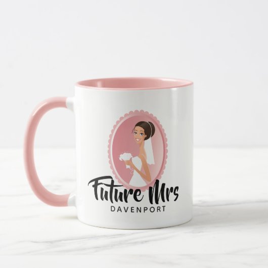 Bride Wedding Attire Future Frau Custom Tasse (Links)