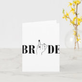 Bride Wedding Bridesmaid Squad Junggeselinnen-Absc Karte (Gelbe Blume)
