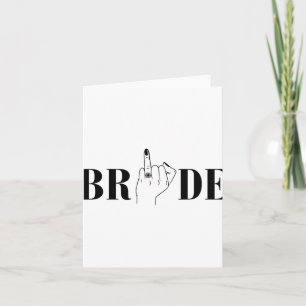 Bride Wedding Bridesmaid Squad Junggeselinnen-Absc Karte