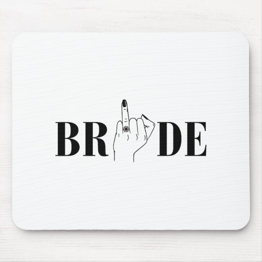 Bride Wedding Bridesmaid Squad Junggeselinnen-Absc Mousepad (Vorne)
