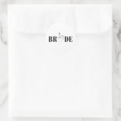 Bride Wedding Bridesmaid Squad Junggeselinnen-Absc Runder Aufkleber (Tasche)