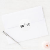 Bride Wedding Bridesmaid Squad Junggeselinnen-Absc Runder Aufkleber (Umschlag)