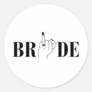 Bride Wedding Bridesmaid Squad Junggeselinnen-Absc Runder Aufkleber