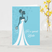 Bride Wedding Card Karte (Gelbe Blume)