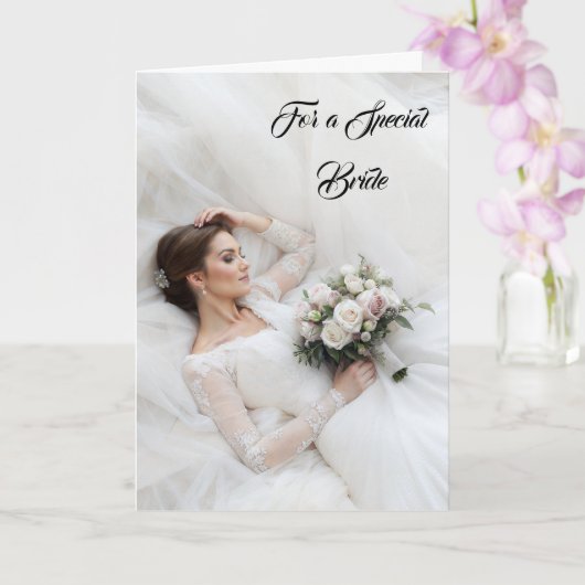 Bride Wedding Card Karte (Orchidee)