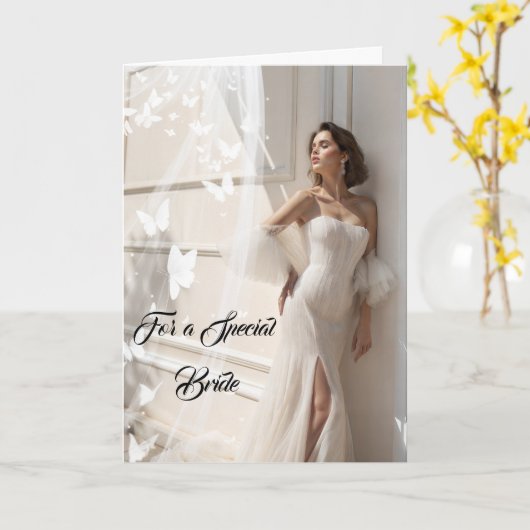 Bride Wedding Card Karte (Gelbe Blume)