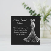 Bride Wedding Card Karte (Stehend Vorderseite)