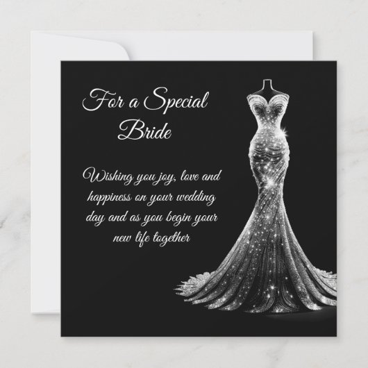 Bride Wedding Card Karte (Vorderseite)