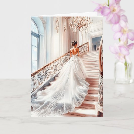 Bride Wedding Card Karte (Orchidee)