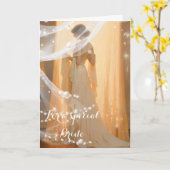 Bride Wedding Card Karte (Gelbe Blume)