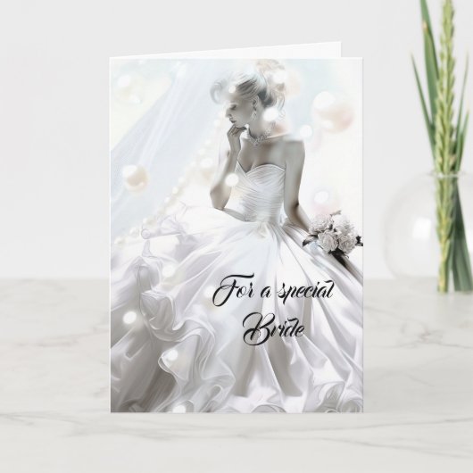 Bride Wedding Card Karte (Vorderseite)