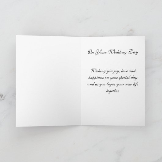 Bride Wedding Card Karte (Innenseite)