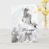 Bride Wedding Card Karte (Gelbe Blume)