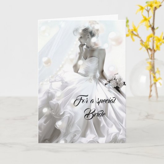 Bride Wedding Card Karte (Gelbe Blume)