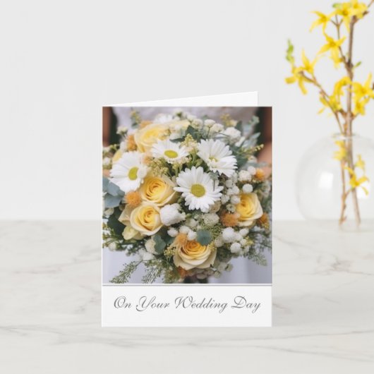 Bride Wedding Card Karte (Gelbe Blume)