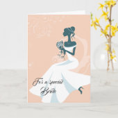 Bride Wedding Card Karte (Gelbe Blume)