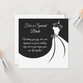 Bride Wedding Card Karte (Vorderseite/Rückseite Beispiel)